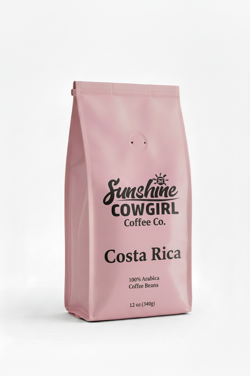 Costa Rica Coffee Pink Bag