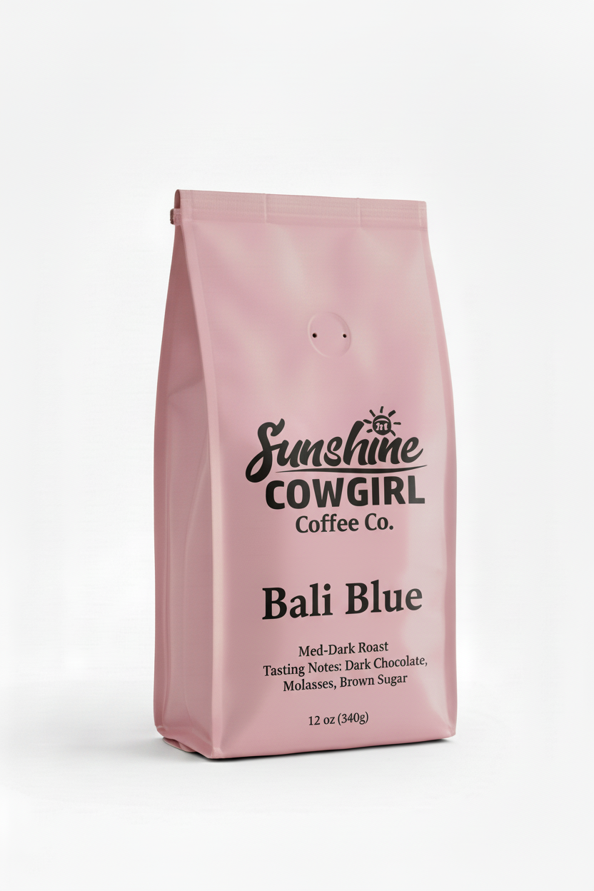 Bali Blue Pink Coffee Bag