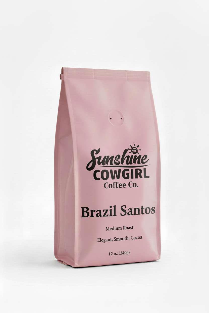 Brazil Santos Pink Coffee Bag