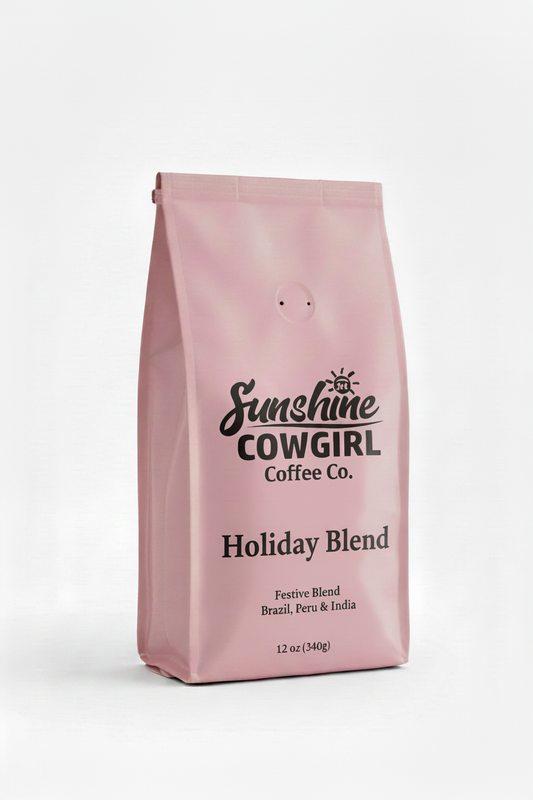 Holiday Blend Pink Coffee Bag