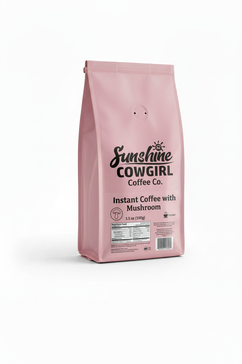 Instant Coffee with Mushroom Pink Bag