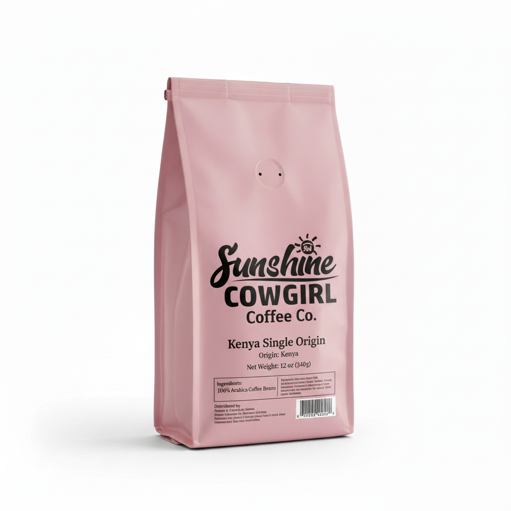 Kenya Single Origin Pink Coffee Bag